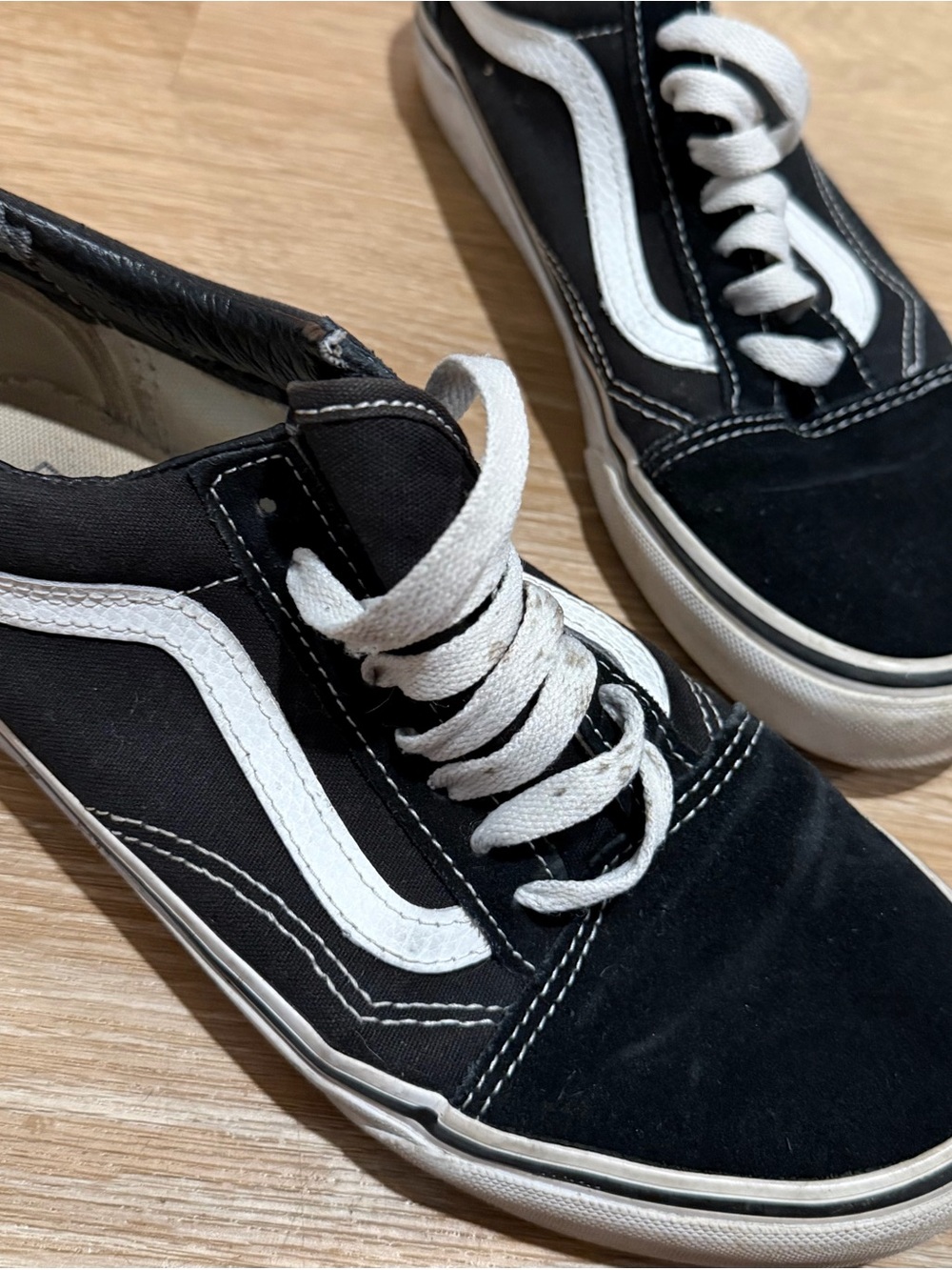 Vans Black and White Old Skool Sneakers